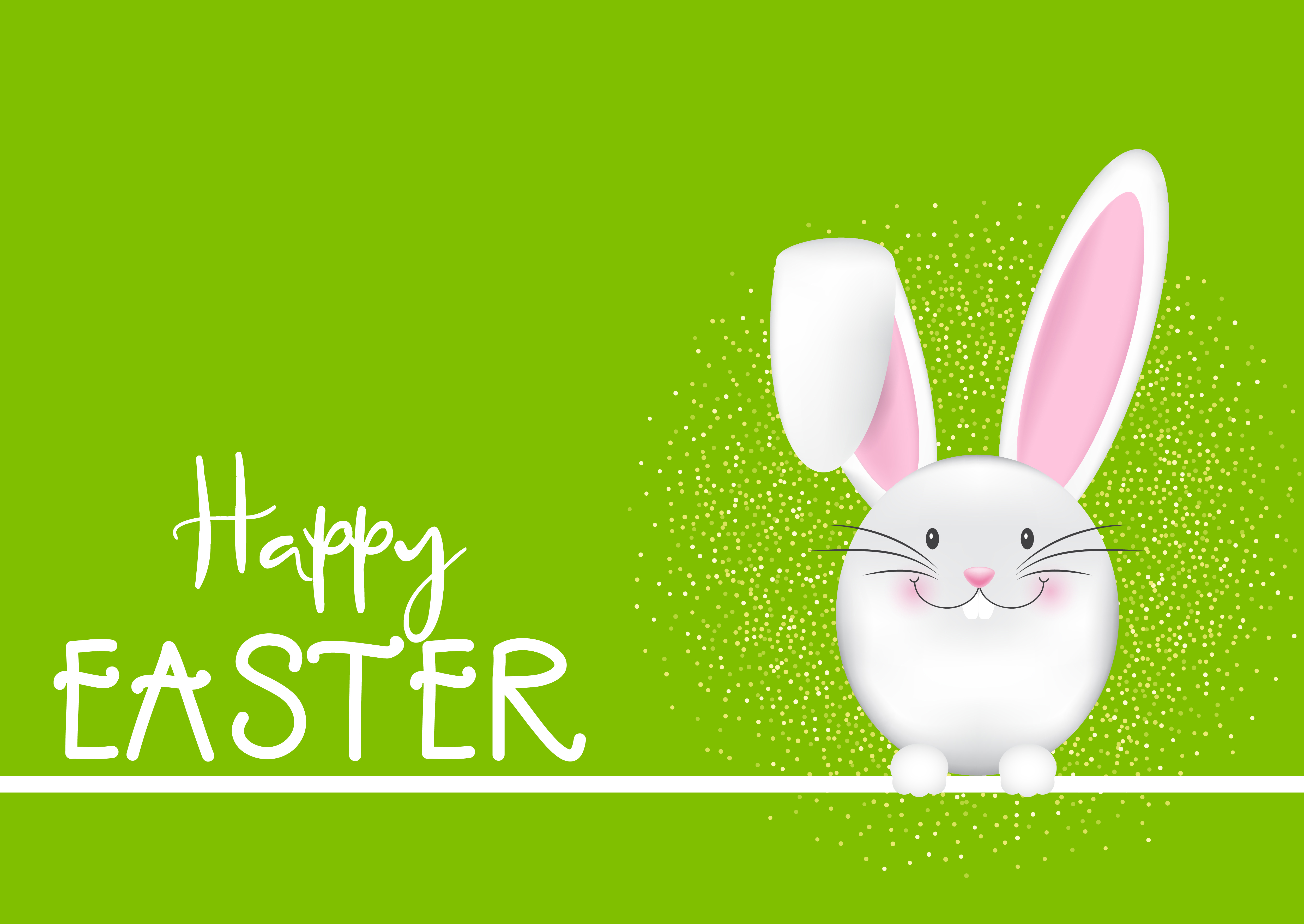 Happy Easter background with bunny - Download Free Vectors ...