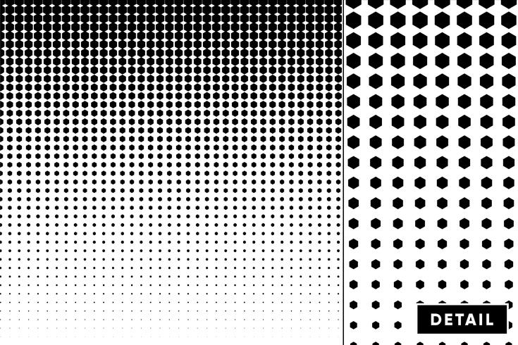 Detailed vector halftone for backgrounds and designs