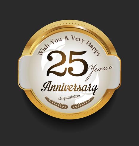 anniversary background vector