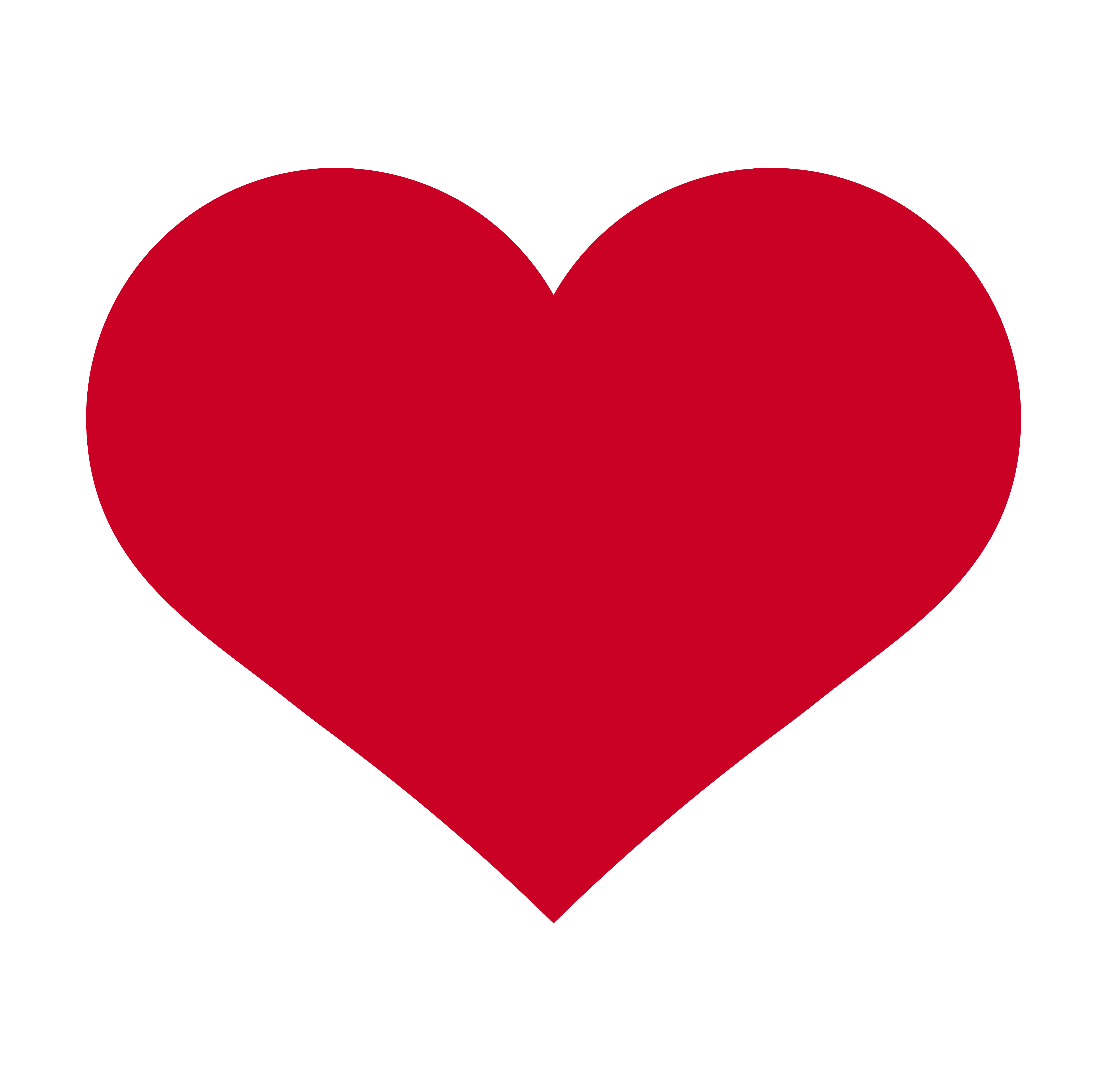Heart, Symbol of Love and Valentine's Day. Flat Red Icon Isolated on