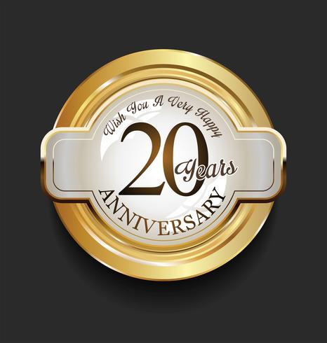 anniversary background vector