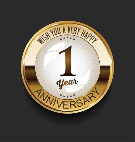 anniversary background vector