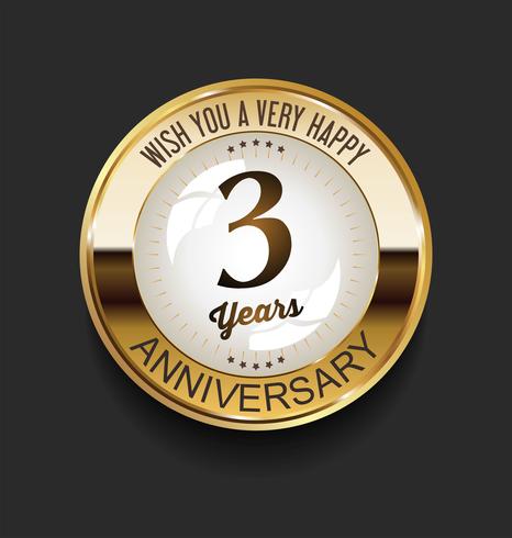 anniversary background vector