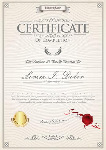 Certificado vector