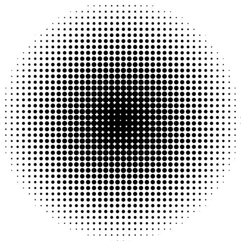 Detailed vector halftone for backgrounds and designs