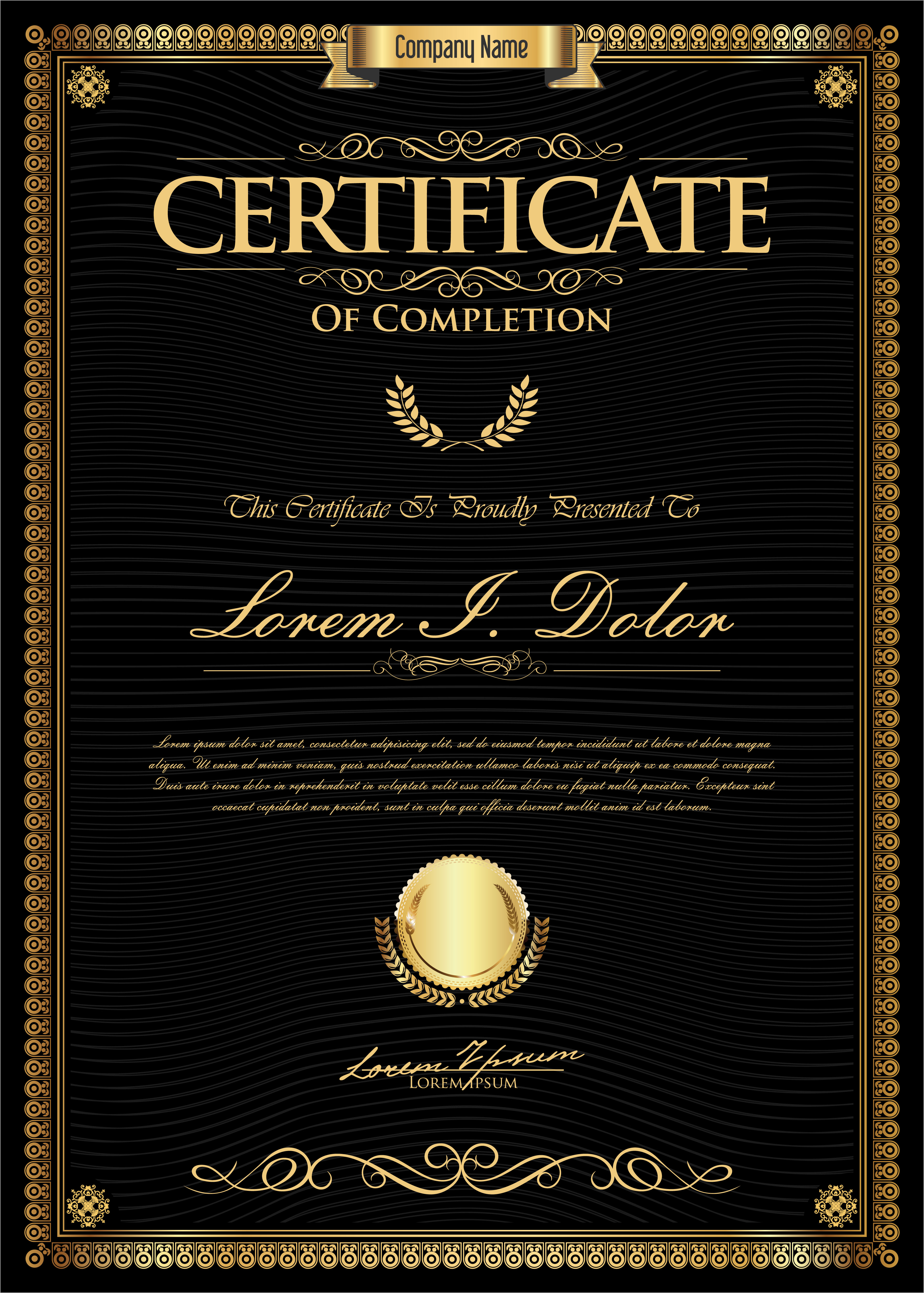 Certificate - Download Free Vectors, Clipart Graphics & Vector Art