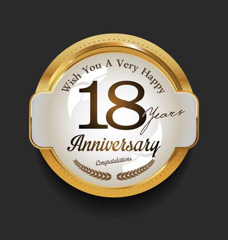 anniversary background vector