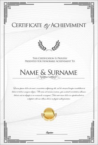 Certificate vector