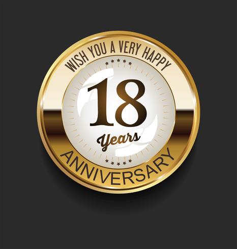 anniversary background vector