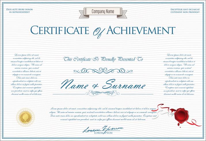 Certificate vector