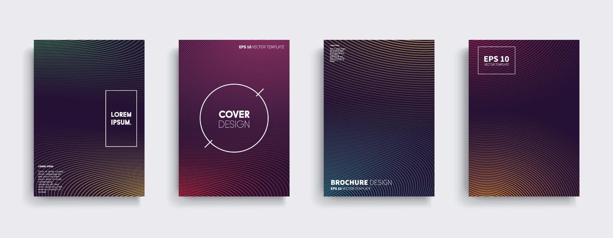 Minimal Vector cover designs. Future Poster template.