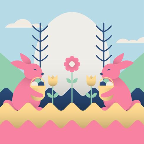 Fondo de pantalla de Pascua con conejitos rosados 285780 Vector en Vecteezy Fondo de pantalla de Pascua con conejitos rosados 285780 Vector en Vecteezy