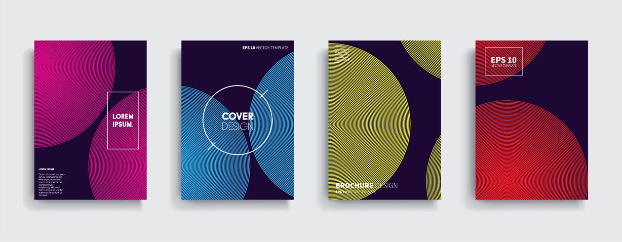 Minimal Vector cover designs. Future Poster template.