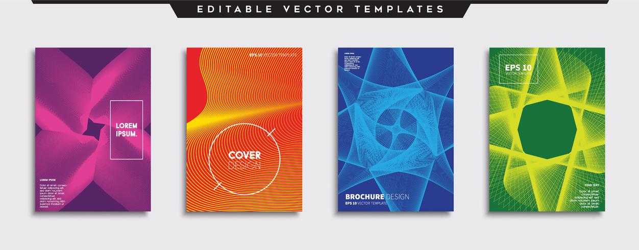 Minimal Vector cover designs. Future Poster template.