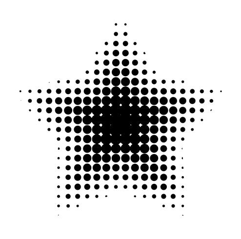 Detailed vector halftone for backgrounds and designs