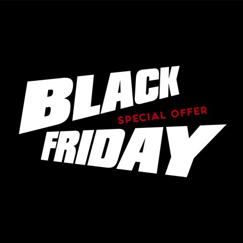 Black Friday sale vector illustration