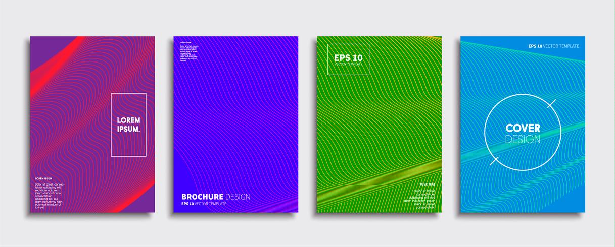 Minimal Vector cover designs. Future Poster template.