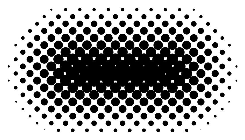 Detailed vector halftone for backgrounds and designs