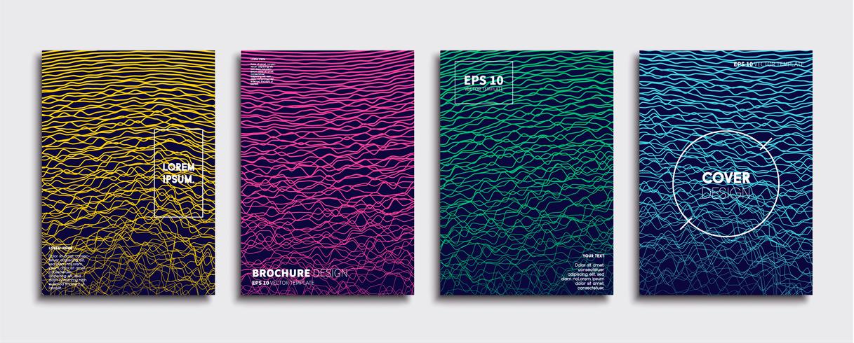 Minimal Vector cover designs. Future Poster template.