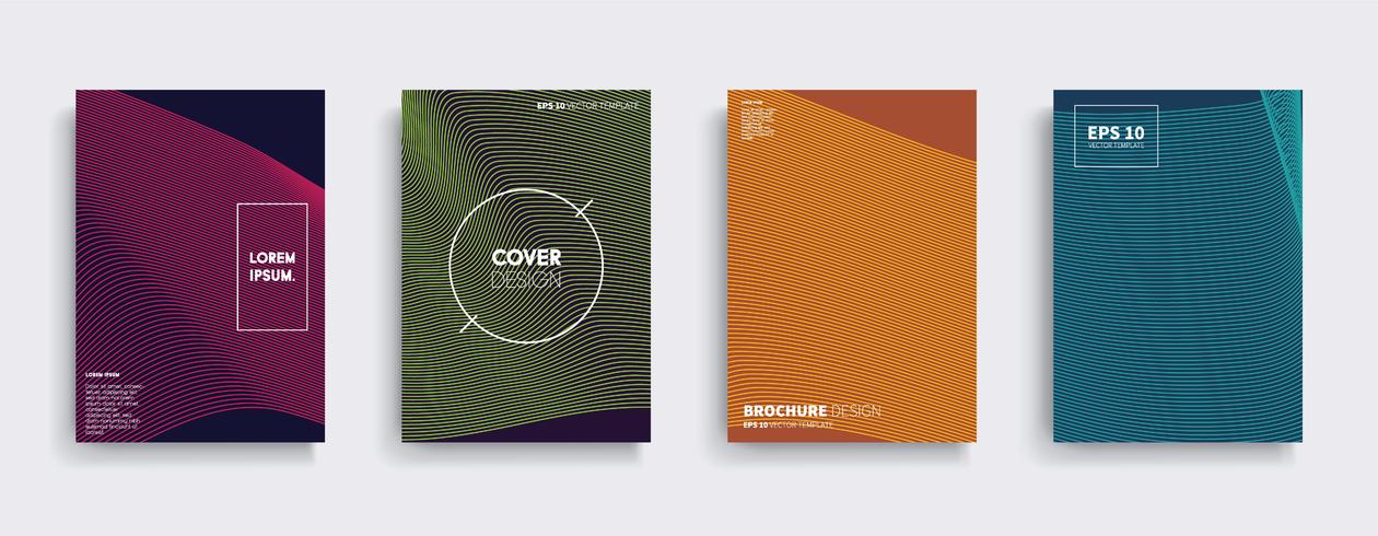 Minimal Vector cover designs. Future Poster template.