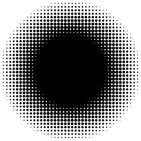 Detailed vector halftone for backgrounds and designs