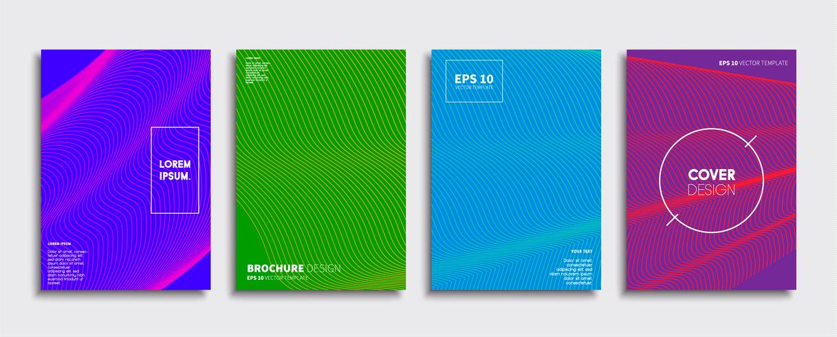 Minimal Vector cover designs. Future Poster template.