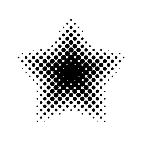 Detailed vector halftone for backgrounds and designs