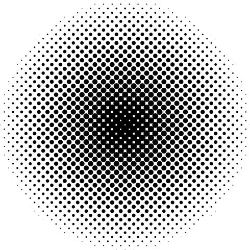 Detailed vector halftone for backgrounds and designs