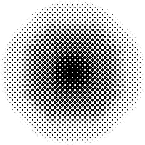 Detailed vector halftone for backgrounds and designs