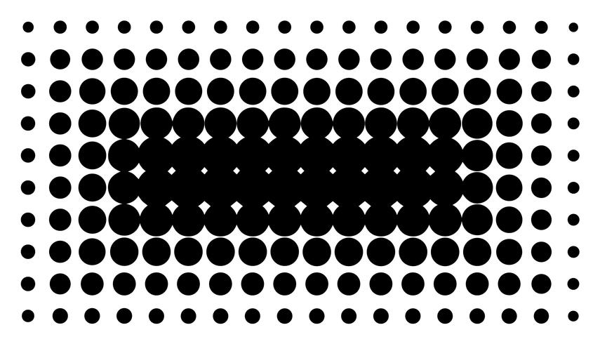 Detailed vector halftone for backgrounds and designs