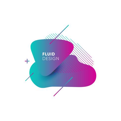 Gradient abstract banners with flowing liquid shapes vector