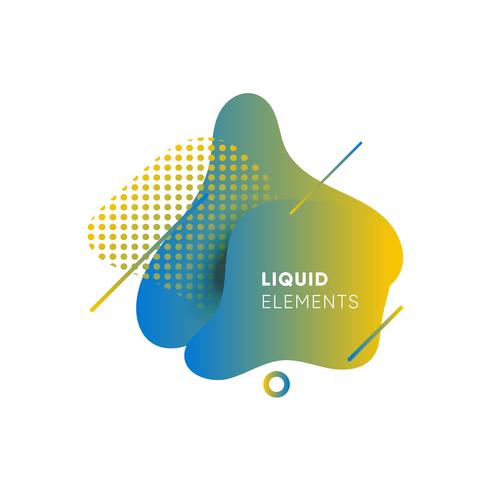 Gradient abstract banners with flowing liquid shapes vector