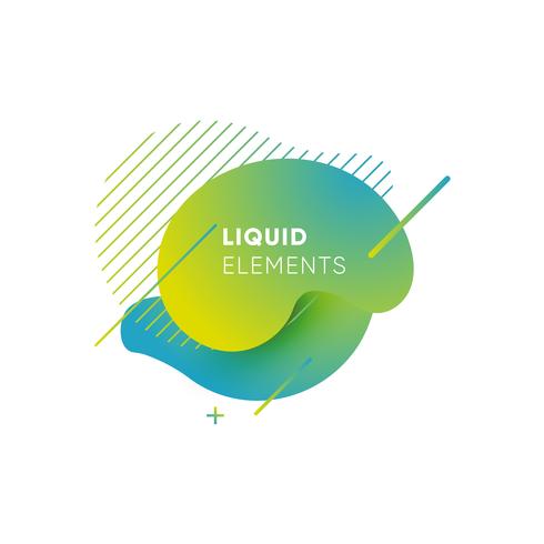 Gradient abstract banners with flowing liquid shapes vector