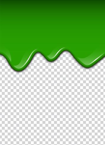 Green liquid, splashes and smudges. Slime vector illustration.