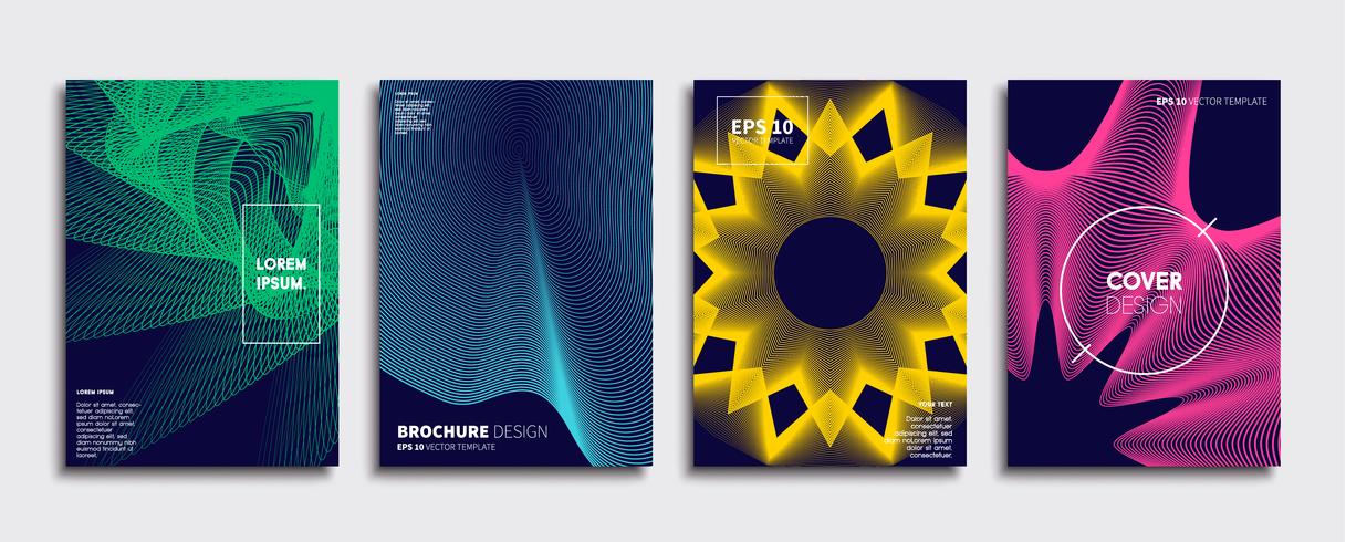 Minimal Vector cover designs. Future Poster template.