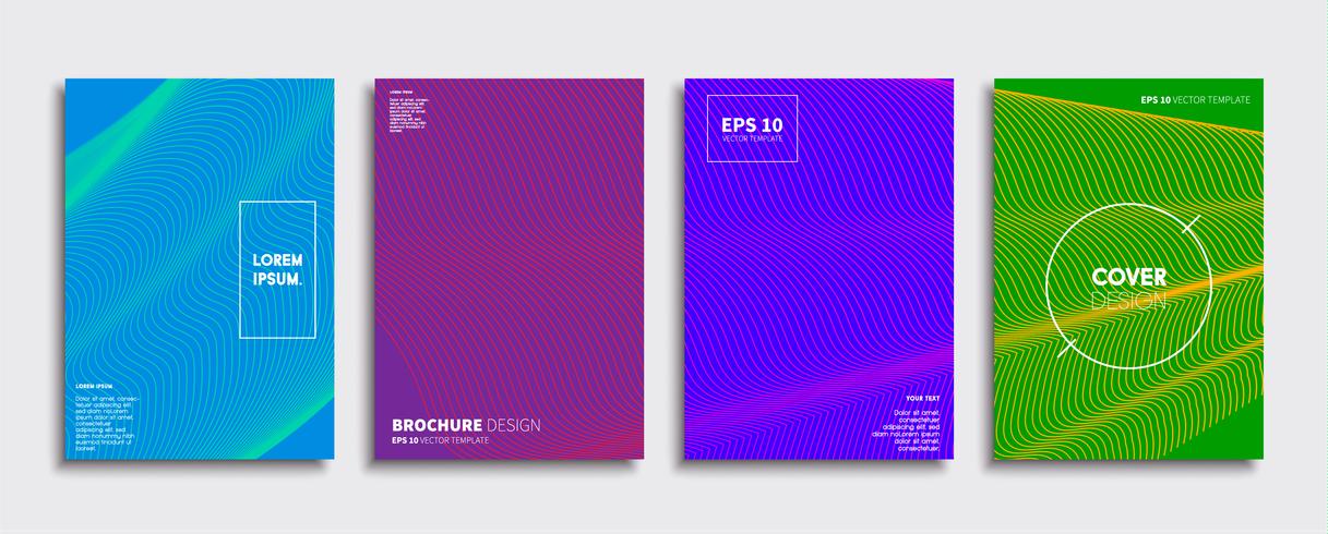 Minimal Vector cover designs. Future Poster template.