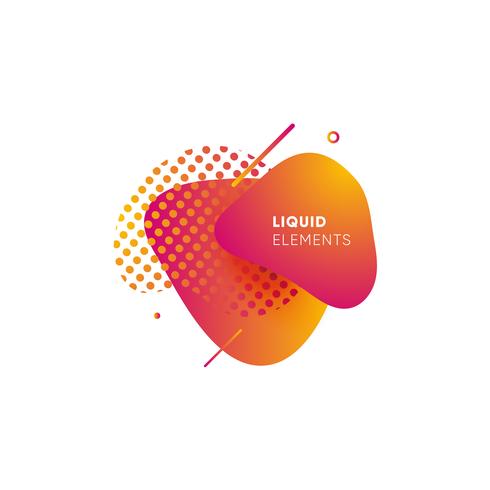 Gradient abstract banners with flowing liquid shapes vector