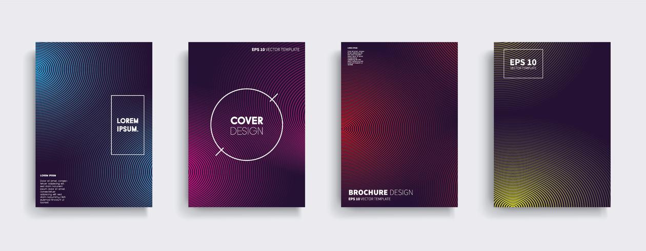 Minimal Vector cover designs. Future Poster template.