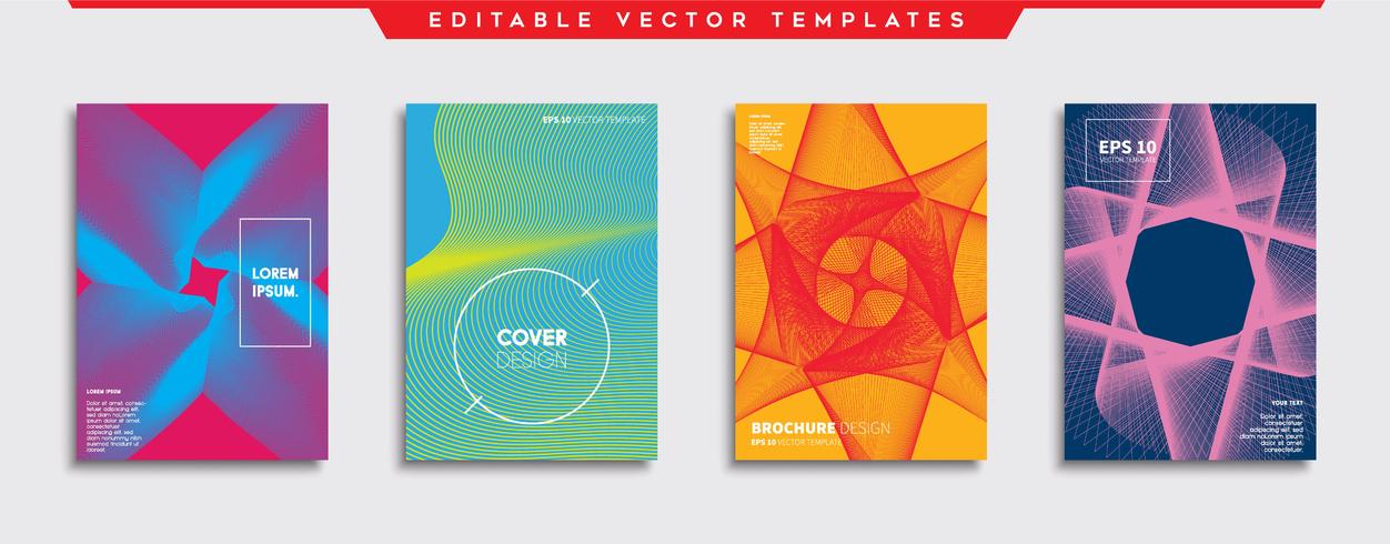 Minimal Vector cover designs. Future Poster template.