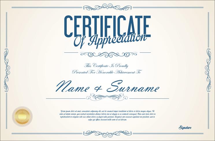 Certificate vector