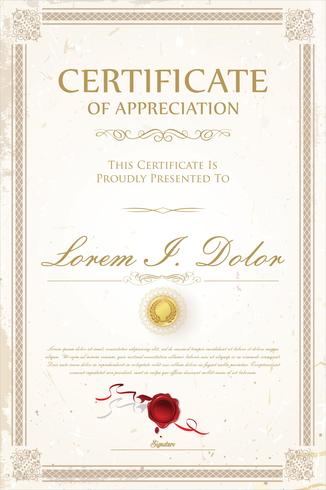 Certificate vector
