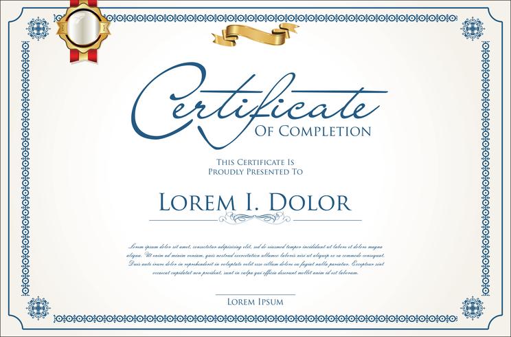 Certificado vector