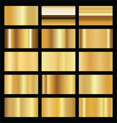 Realistic gold background texture vector illustration collection