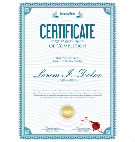 Certificado vector