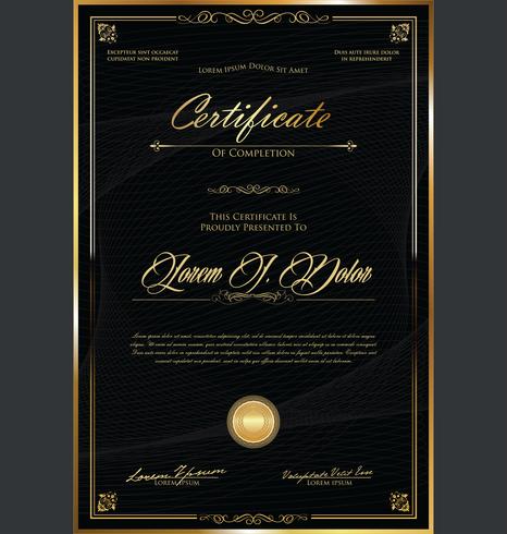 Certificate vector