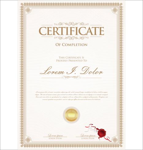 Certificado vector