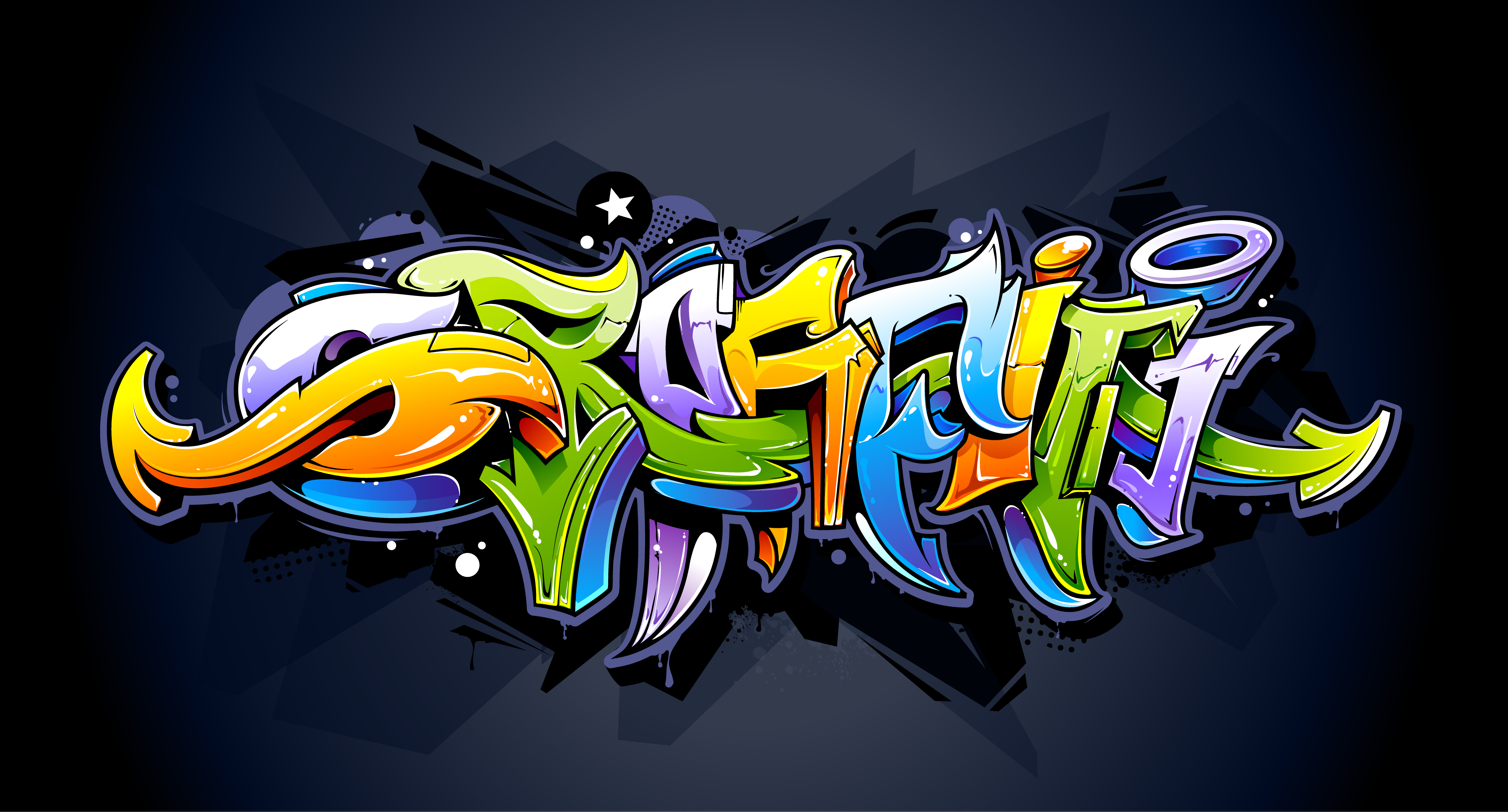 Bright graffiti lettering 286506 Vector Art at Vecteezy