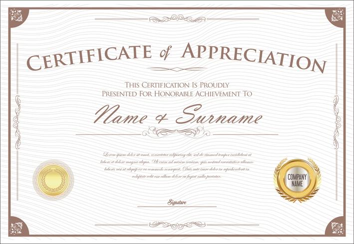 Certificate vector