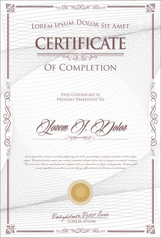 Elegant Certificate Template vector