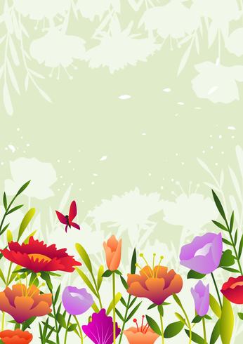 Beautiful Flower Background vector